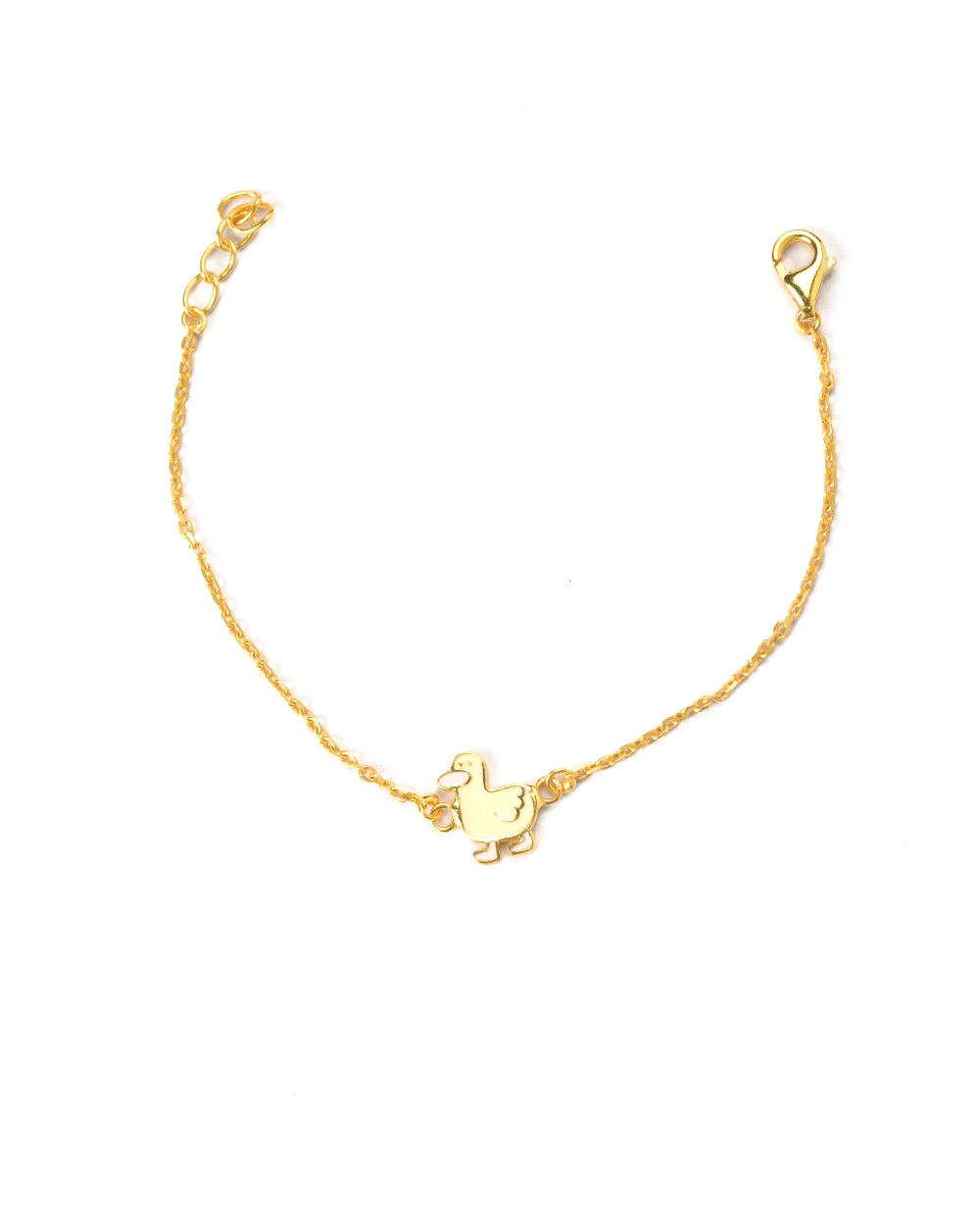 Golden Duck Charm Bracelet