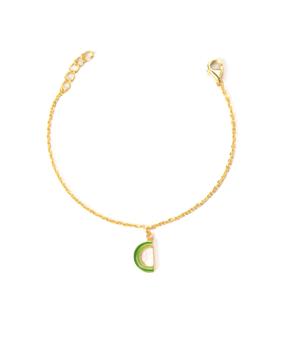 Golden Melon Charm Bracelet