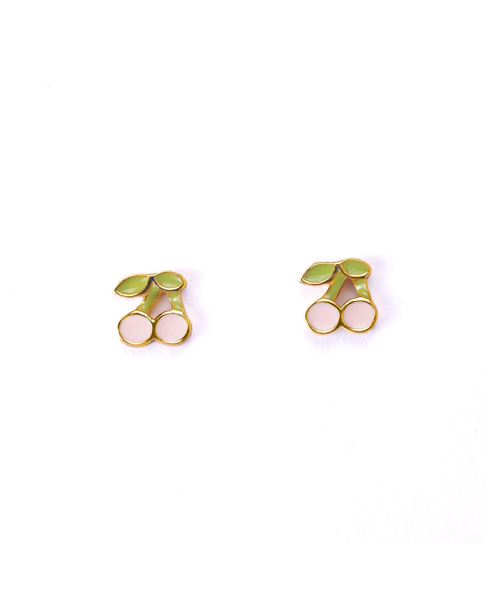 Golden Plum Charm Stud